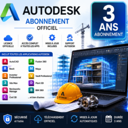 Abonnement Autodesk 3 an Accès via e-mail personnel